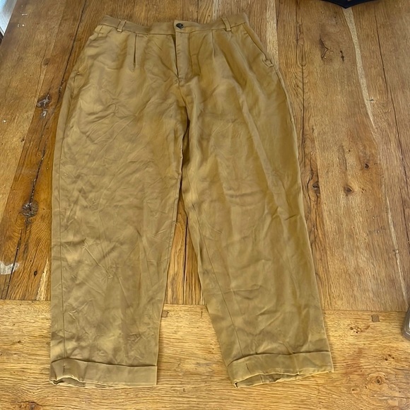 Zara Pleated Camel Pants XS - Picture 2 of 8